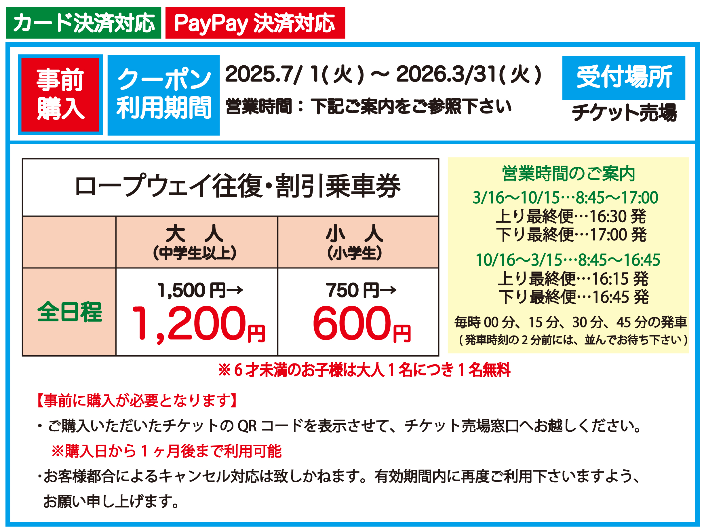 紙チケット