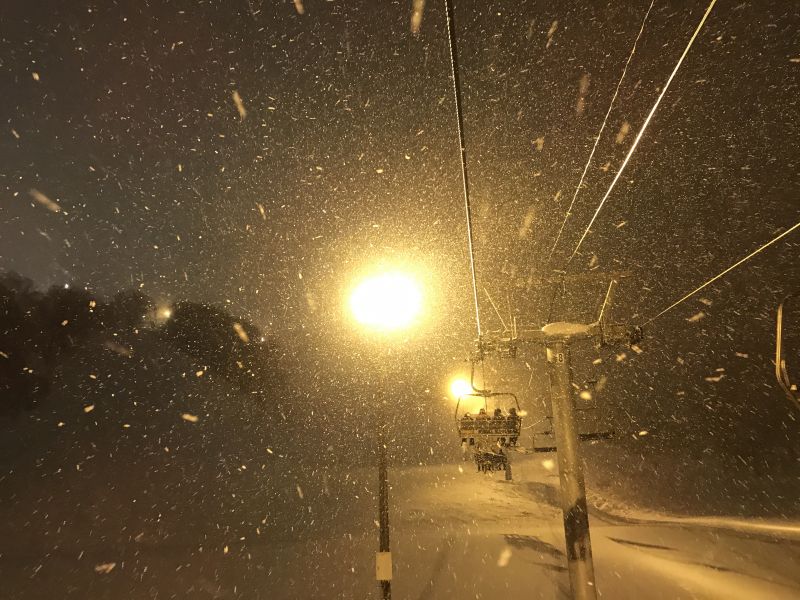 いがいに雪が・・・