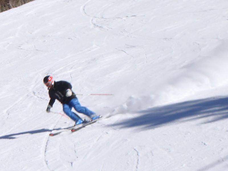 キレイな雪煙