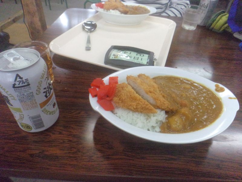 おじろスキー場「なかさや」の絶品カツカレー