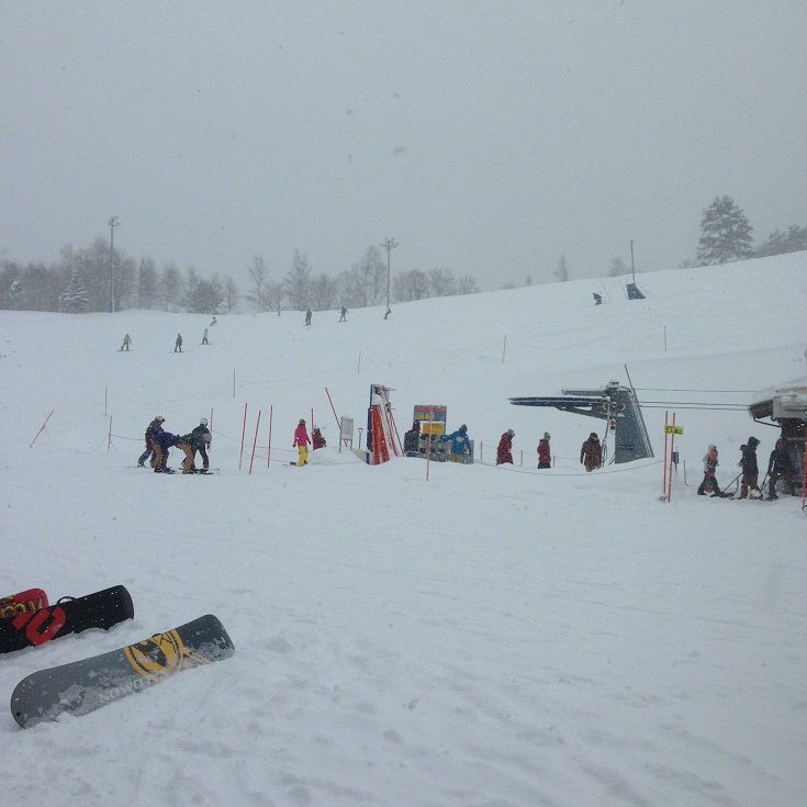 雪道注意