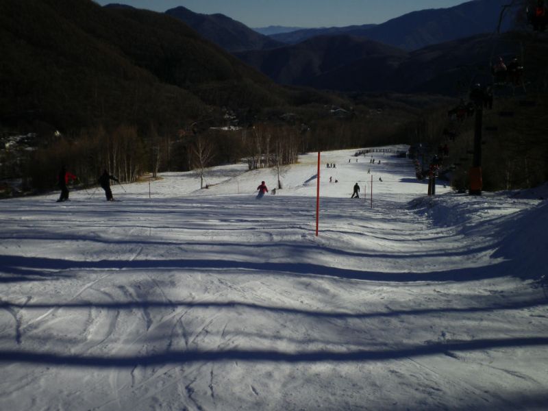 冷え込みで雪質の良さ