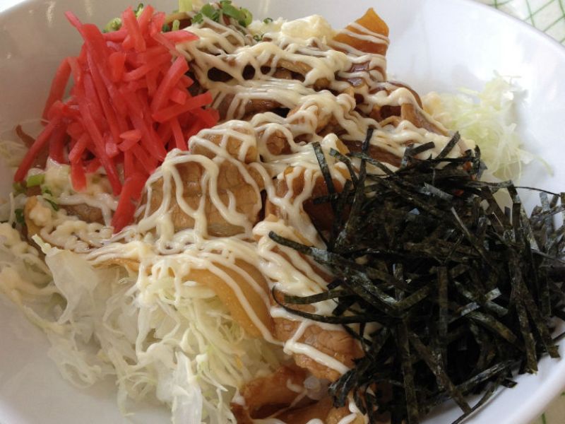 豚の生姜焼き丼（レストランロッキー）